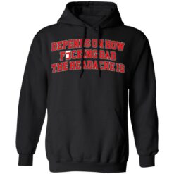 Depends on how f*cking bad the headache is shirt $19.95 redirect03232021230321 6