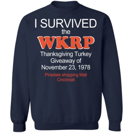 I survived the WKRP turkey drop Thanksgiving Turkey shirt $19.95 redirect03302021230345 9