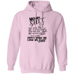 Moms shit list don't break shit don't fight over shit clean up all your shit shirt $19.95 redirect04022021040447 2