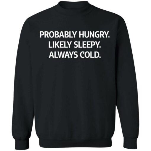 Probably hungry likely sleepy always cold shirt $19.95 redirect05172021000518 8