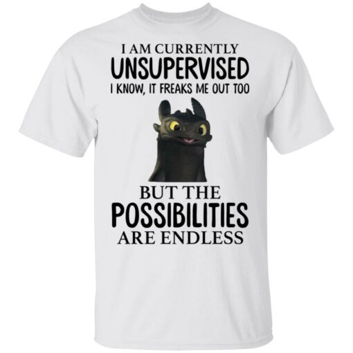 Toothless i’m currently unsupervised i know it freaks me out too shirt $19.95 redirect05172021030533