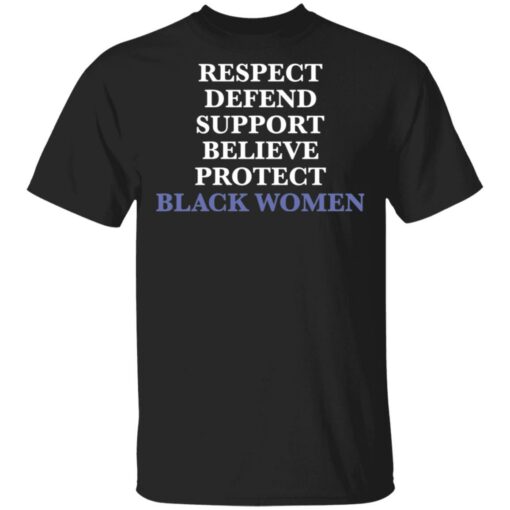 Respect defend support believe protect black women shirt $19.95 redirect05172021230559