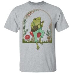 Frog Playing Banjo on Mushroom shirt $19.95 redirect05182021030554 1