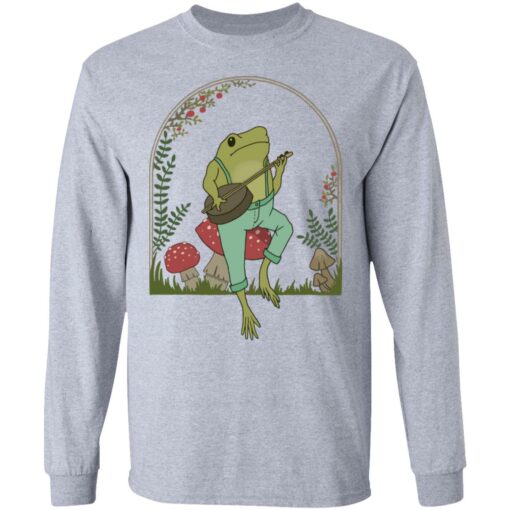Frog Playing Banjo on Mushroom shirt $19.95 redirect05182021030554 4