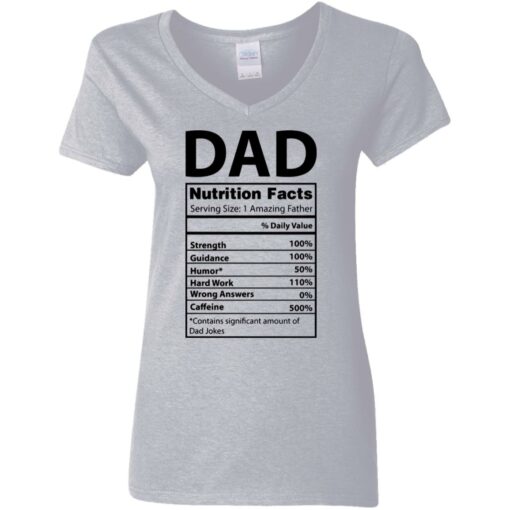 Dad Nutrition facts serving size 1 amazing father shirt $19.95 redirect05212021230537 3