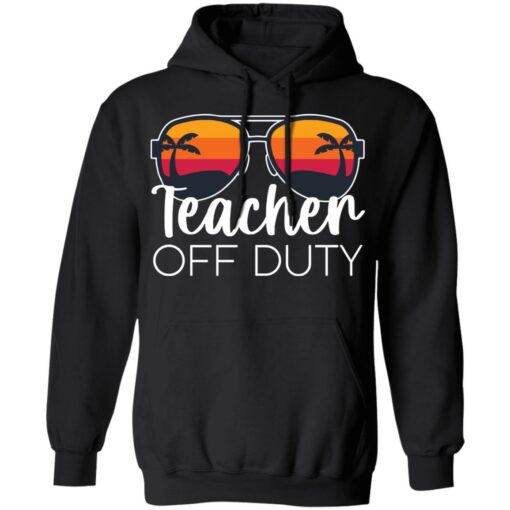 Teacher off duty sunglasses beach sunset shirt $19.95 redirect05252021020510 2