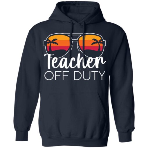 Teacher off duty sunglasses beach sunset shirt $19.95 redirect05252021020510 3