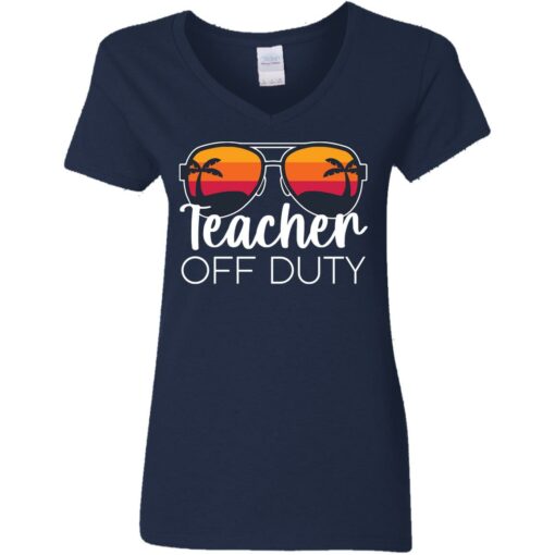 Teacher off duty sunglasses beach sunset shirt $19.95 redirect05252021020510 9
