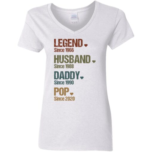 Legend since 1966 husband since 1988 daddy since 1990 pop since 2020 shirt $19.95 redirect05262021000534 8