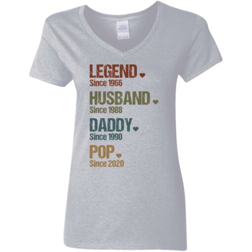 Legend since 1966 husband since 1988 daddy since 1990 pop since 2020 shirt $19.95 redirect05262021000534 9
