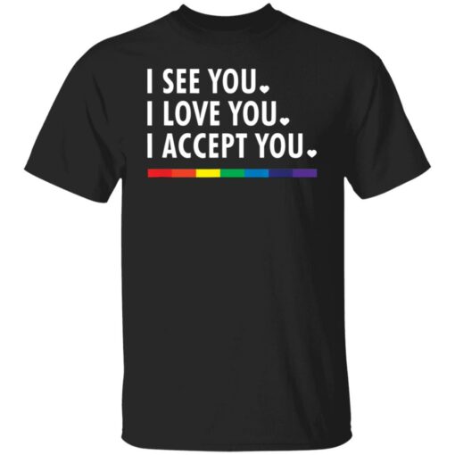 LGBT pride I see you i love you i accept you shirt $19.95 redirect05312021230505