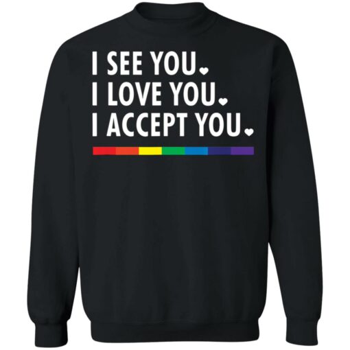 LGBT pride I see you i love you i accept you shirt $19.95 redirect05312021230505 8