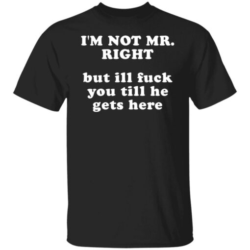 I’m not mr right but ill f*ck you till he gets here shirt $30.95 redirect06202021230652