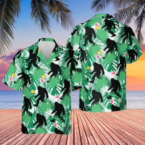 Bigfoot Hawaiian shirt $31.95 Bigfoot hawaiian shirt mockup
