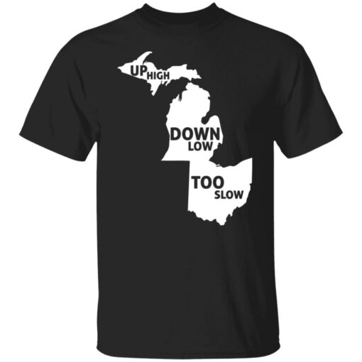 Up high down low too slow shirt $19.95 redirect08022021220854