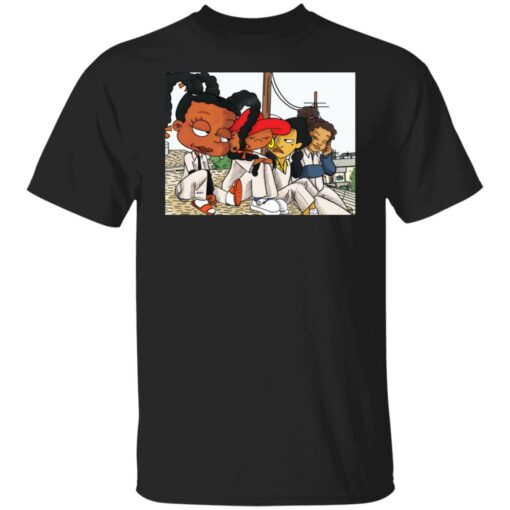 Black cartoon characters set it off shirt $19.95 redirect08032021050845
