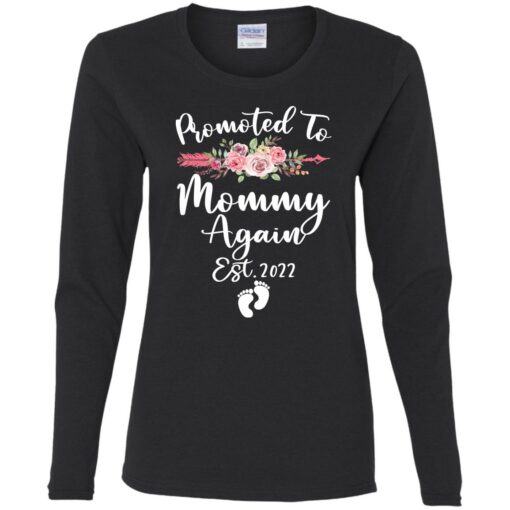 Womens promoted to mommy again est 2022 shirt $19.95 redirect08042021040819 2