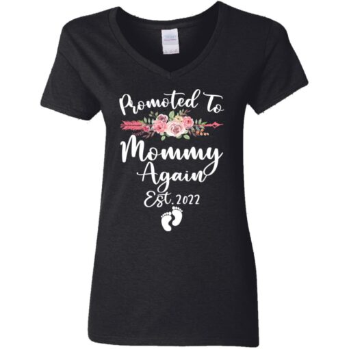 Womens promoted to mommy again est 2022 shirt $19.95 redirect08042021040820 10