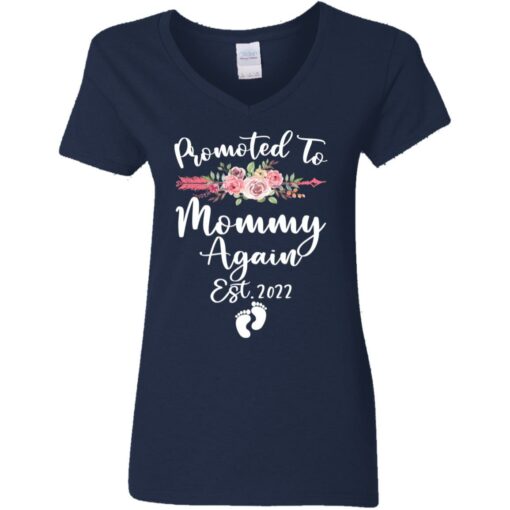 Womens promoted to mommy again est 2022 shirt $19.95 redirect08042021040820 11