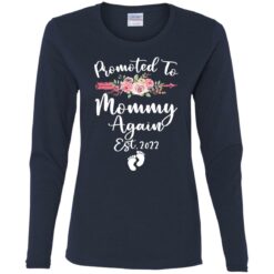 Womens promoted to mommy again est 2022 shirt $19.95 redirect08042021040820 7