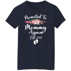 Womens promoted to mommy again est 2022 shirt $19.95 redirect08042021040820 8