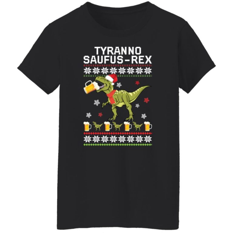 Dinosaur Tyranno Saufus Res Christmas Sweater - Lelemoon