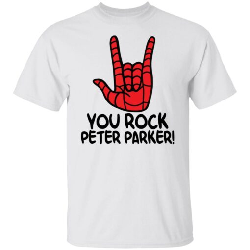 Hand you rock peter parker shirt $19.95 redirect08092021000854