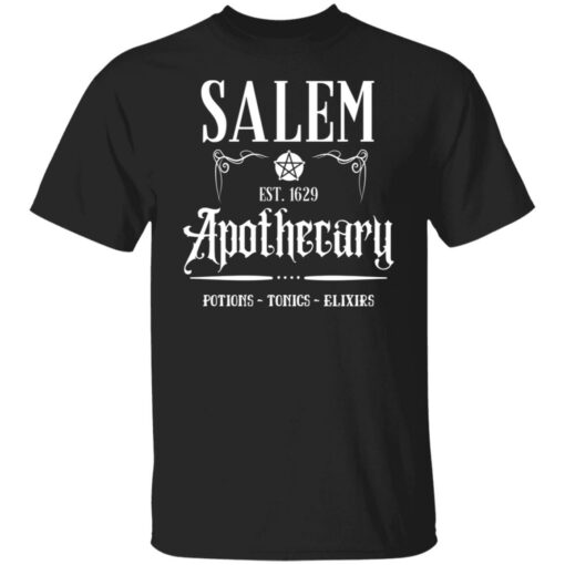 Salem est 1629 Apothecary potions tonics elixirs shirt $19.95 redirect08102021030847