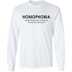 Homophobia the fear that gay men will treat you shirt $19.95 redirect08132021210812 5