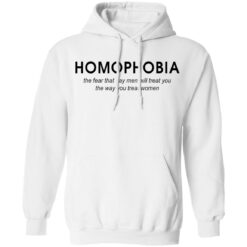 Homophobia the fear that gay men will treat you shirt $19.95 redirect08132021210812 7