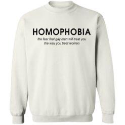 Homophobia the fear that gay men will treat you shirt $19.95 redirect08132021210812 9