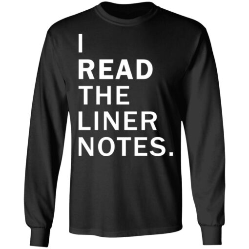 I read the liner notes shirt $19.95 redirect08132021210859 4
