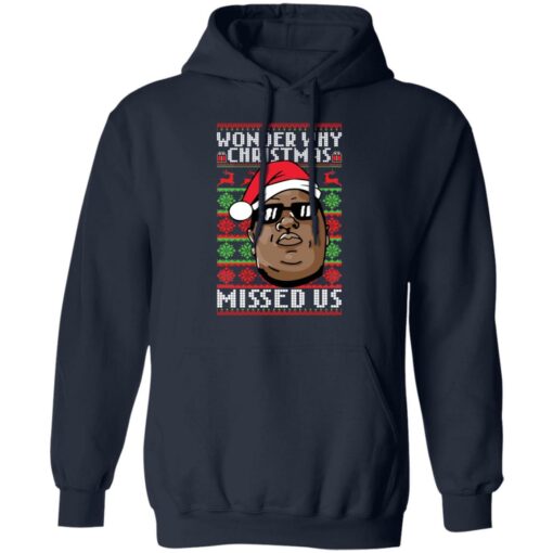 Notorious B.I.G. wonder why christmas missed us Christmas sweater $19.95 redirect09012021050906 6