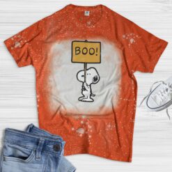 Snoopy Boo Bleached shirt $19.95 orange 3