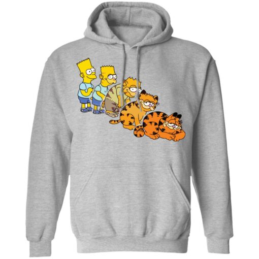 Bart Simpson morphing into Garfield shirt $19.95 redirect09232021210919 2