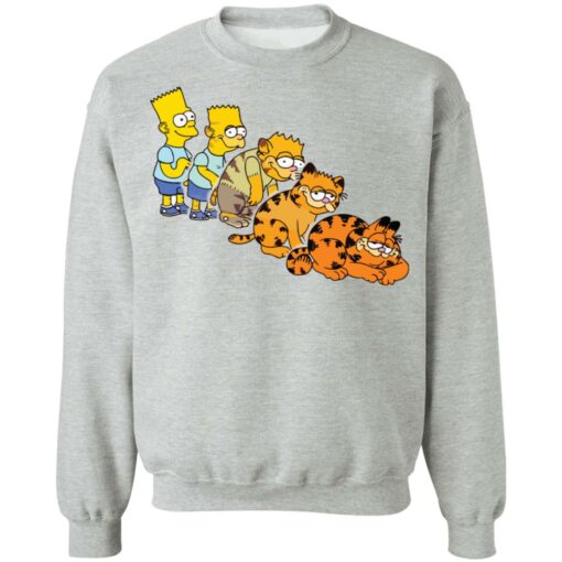 Bart Simpson morphing into Garfield shirt $19.95 redirect09232021210919 4