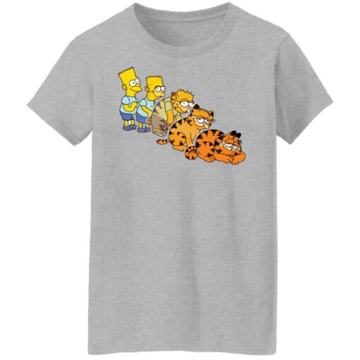 Bart Simpson morphing into Garfield shirt $19.95 redirect09232021210919 9