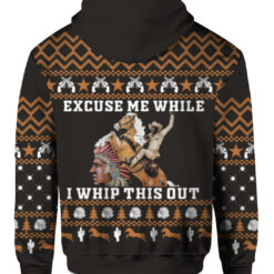 Blazing Saddles excuse me while i whip this out Christmas sweater $29.95 39rpj6rotml4vm7cdevc38buam APZH colorful back