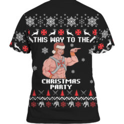 Heman this way the to the Christmas party Christmas sweater $29.95 54217c7ea3258860e971e51d07f3b6d4 APTS Colorful back