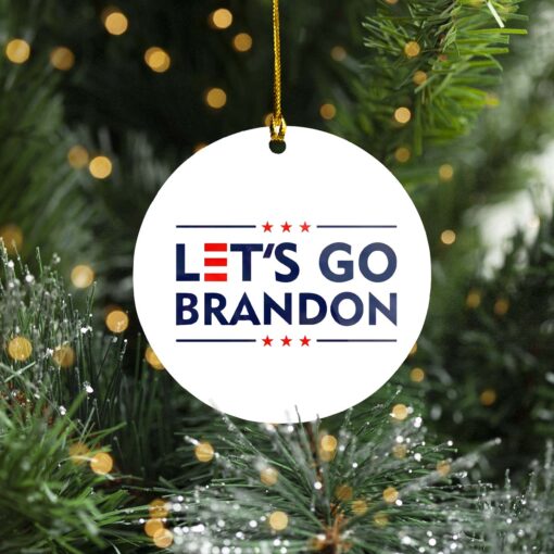 Let's Go Brandon FJB Christmas Ornament $11.75 Circle Ornament 17