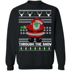 Santa Claus dabbing through the snow Christmas sweater $19.95 redirect10042021231051 6