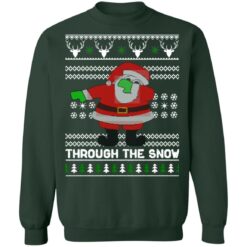 Santa Claus dabbing through the snow Christmas sweater $19.95 redirect10042021231051 8