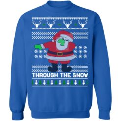 Santa Claus dabbing through the snow Christmas sweater $19.95 redirect10042021231052