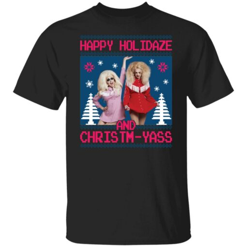 Trixie and Katya happy holidaze and christmyass Christmas sweater $19.95 redirect10052021031029 10