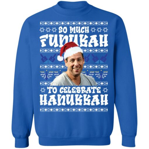 Adam Sandler so much funukah to celebrate hanukkah Christmas sweater $19.95 redirect10052021041042 9