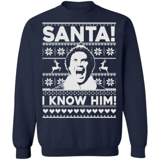 Buddy Hobbs Santa i know him Christmas sweater $19.95 redirect10052021071037
