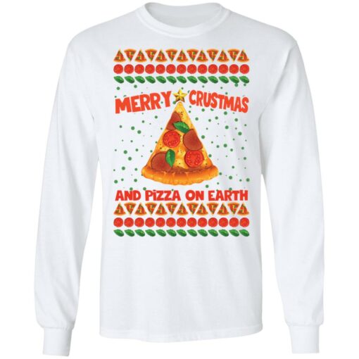 Merry crustmas and pizza on earth Christmas sweater $19.95 redirect10052021221044 1