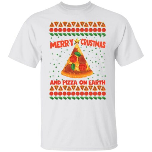 Merry crustmas and pizza on earth Christmas sweater $19.95 redirect10052021221044 8
