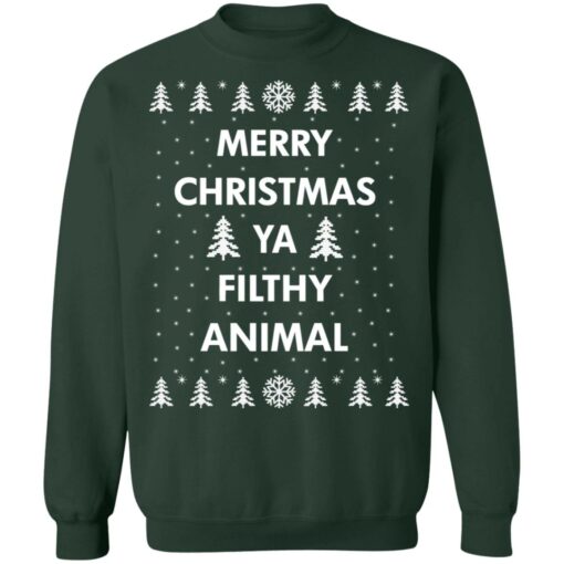 Merry Christmas ya filthy animal Christmas sweater $19.95 redirect10072021041031 8