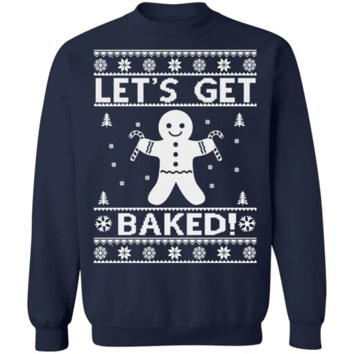 Gingerbread man let's get baked Christmas sweater $19.95 redirect10072021211047 1